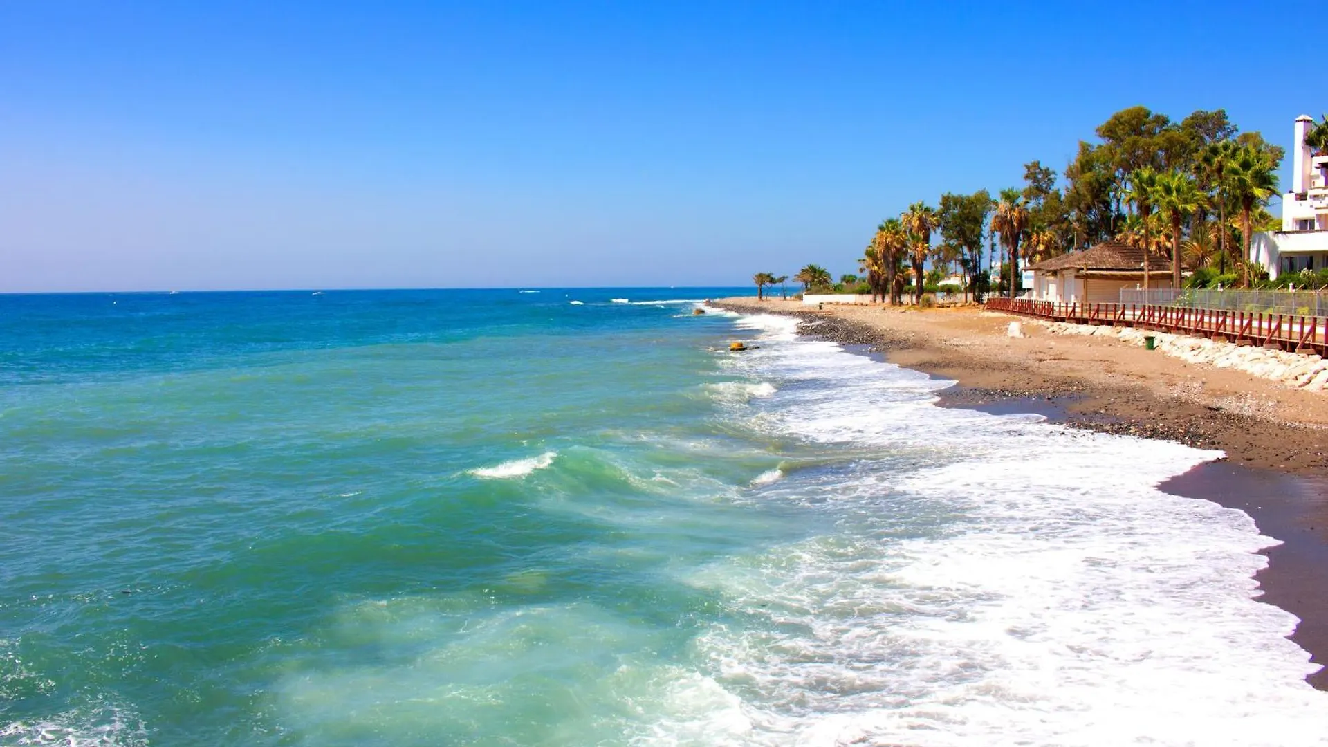 Marbella Playa With Pool &100M From Sea - Happy Rentals Apartmán
